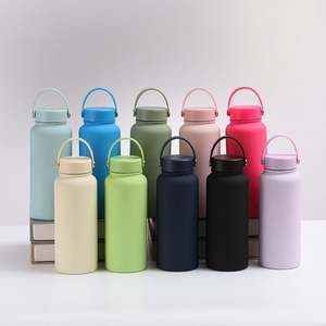 Frasco térmico de acero inoxidable con logotipo personalizado de botella de agua deportiva de doble pared colorida - Product Image 1