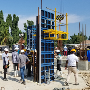 Q235 khung thép mô-đun bê tông cột hệ thống ván khuôn cho xây dựng nhà cao tầng - Product Image 4