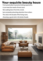 Modernes Luxus Chesterfield Couch Set für Wohnzimmer Minimalist isches Stil Echtes Leders ofa für Home Villa Hotel Office