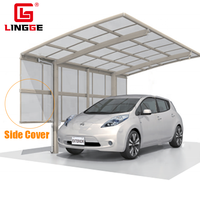 Abri de parking en feuille de Polycarbonate de Garage en aluminium extérieur de haute qualité pour abri de voiture étanche de jardin de Garage de maison