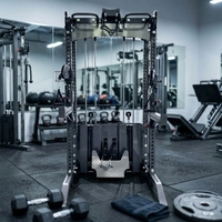Equipo de Gimnasio Multifuncional con Polea para Ejercicios de Dorsal y Máquina de Carga por Pin para Cable Cruzado