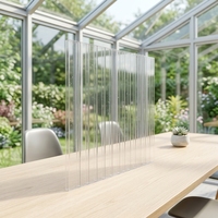 Plaques de polycarbonate transparentes pour toiture, 6 mm, 8 mm, 10 mm, 12 mm, différentes tailles, plaques alvéolaires en PC