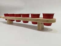 Lunettes de tir personnalisées, porte-monnaie en bois, jeu à boire