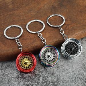 New Wholesale Best <b>Seller</b> Car Wheel <b>Hub</b> Shape Key Chains Custom Metal Auto Car Parts Keychain Wheel Rim Key Rings - Product Image 2