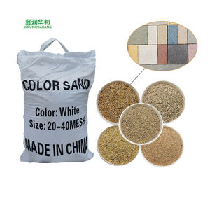 Sable de silice de sable <span class=keywords><strong>color</strong></span>é 20-40mesh 40-80mesh 80-120mesh pour PC brique vraie pierre peinture époxy sol industriel - Product Image 1