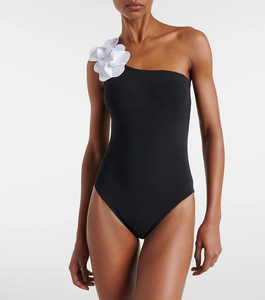 Traje de Baño de Una Pieza para Mujer, con Hombro Descubierto, Decoración Floral 3D, Corte Alto, Monokini, Traje de Baño de Playa, Venta al Por Mayor, OEM, ODM - Product Image 2