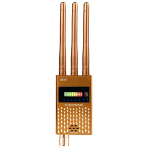 Detector de sinal rf g619, detector multifuncional anti espião, para gsm, gps, rastreador, sem fio, câmera escondida, 3 antenas