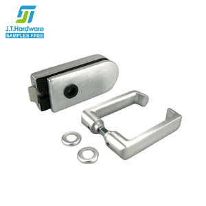 Phong Cách Châu Âu Văn Phòng Nhôm Không Khung Swing Glass Door <span class=keywords><strong>Lock</strong></span> Set Với Xử Lý - Product Image 4