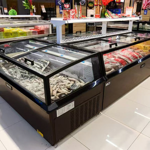 Congélateurs Combinés pour Supermarchés et Magasins d'Épicerie, Vitrine Réfrigérée Commerciale en Îlot - Product Image 6