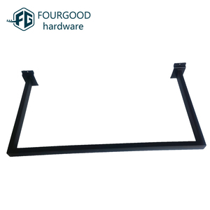 Metal <strong>Black</strong> Square <strong>Clothing</strong> Hanging <strong>Rails</strong> for Display in <strong>Clothing</strong> Stores - Product Image 2