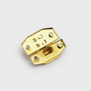 Boucle à ressort 24x10x8mm pour boîte en bois, quincaillerie d'emballage, métal durable, placage fer, jaune, bronze antique, argent - Product Image 2
