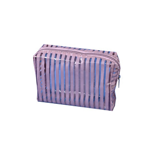 Bolsa <span class=keywords><strong>de</strong></span> Maquillaje Personalizada <span class=keywords><strong>de</strong></span> PVC Transparente con Cierre Grande, Impermeable, para Viajes y Promociones - Product Image 4