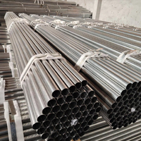 Tuyau en acier au carbone rond soudé ERW galvanisé, norme ASTM, pour clôture de serre et utilisation en construction