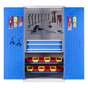 Équipement d'atelier robuste Armoires <span class=keywords><strong>de</strong></span> <span class=keywords><strong>garage</strong></span> en acier Stockage d'atelier à double <span class=keywords><strong>porte</strong></span> Stockage d'atelier - Product Image 5