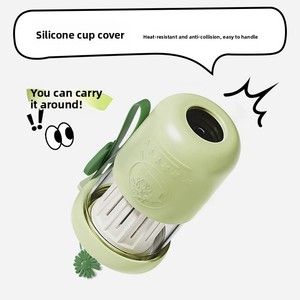 Gobelet à extraction froide monocouche à ventouse, design esthétique, mignon, <span class=keywords><strong>avec</strong></span> poignée, <span class=keywords><strong>paille</strong></span>, support pour téléphone portable et couvercle, idéal comme cadeau - Product Image 5