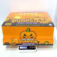 Jouet Squishy Citrouille d'Halloween Doux pour Soulager le Stress, en Mousse PU à Remontée Lente, Jouet Anti-Stress Jack O'Lantern pour Adultes et Enfants