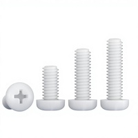 Vis et boulons métriques M4-M8 à tête cylindrique en nylon, finition blanche/noire, pour applications OEM de construction et de mobilier