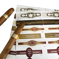 8 ans d'expérience dans l'impression d'étiquettes personnalisées, dorure en relief, anneau de cigare, ceinture de cigare, anneau en papier, étiquettes adhésives