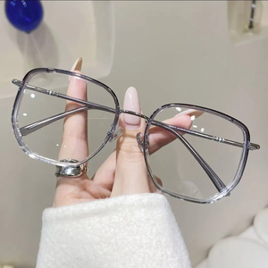 Thời trang quá khổ quang học màu Đỏ khung chống ánh sáng màu xanh kính theo toa kính quang học khung cho phụ nữ - Product Image 3