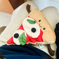Ensemble de peluches Fast Food : Burger, Taco, Pizza – Jouets en peluche fantaisie souples 31-50cm pour jeunes de 7 à 14 ans