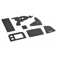 Pièces de drone en fibre de carbone haute résistance RGP-018, composants légers pour drones, châssis de course FPV, usinage CNC personnalisé Rongui brillant/mat