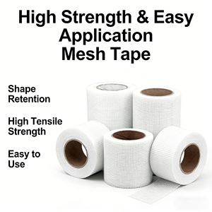 Selfadhesive Fiberglass Mesh Tape Anticrack Fiberglasscloth Interior Wall Mesh for Puttying Anti-crack Mesh Tape Fiberglass Mesh - Product Image 1