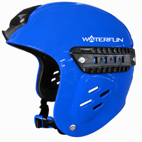 Casque de sauvetage aquatique tactique intégral pour kayak et rafting avec protection des oreilles, coque ABS, doublure EVA, 8 trous d'aération et rails pour lumières