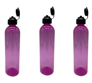 8 oz 핑크 코스모 플라스틱 병-3 팩 빈 병 리필 용기-에센셜 오일-헤어 클리닝 제품-아로마