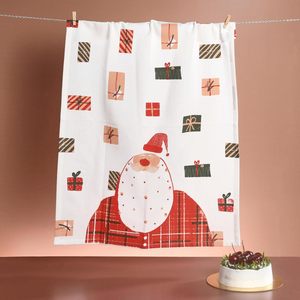 Essuie-tout de cuisine en coton imprimé numériquement, écologique, personnalisé, super doux, en coton et lin, pour le nettoyage de la vaisselle - Product Image 4