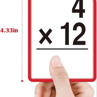 Cartes flash de mathématiques pour l'apprentissage précoce des enfants de 3 à 6 ans, reconnaissance des nombres et compétences en comptage, paquet en carton