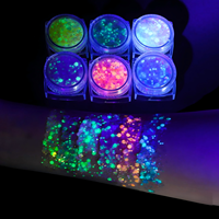 Gel Pailleté Liquide Iridescent Effet Glow-in-the-Dark pour Visage, Yeux et Corps – Idéal Maquillage de Fête et Fournitures de Soirée – Offre Spéciale