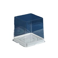 Boîtes à gâteaux transparentes surélevées de qualité alimentaire de 2 à 5 pouces pour desserts, mousses, gâteaux à étages, mini-emballages d'anniversaire
