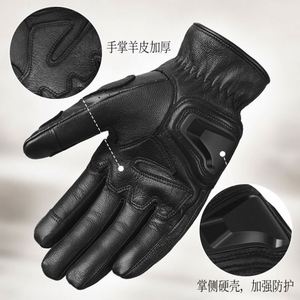 Guantes de Motociclismo de Cuero Resistentes a Impactos, Diseño de Castillo, Pantalla Táctil, Antideslizantes, Transpirables, Ajustables, para Ciclismo y Esquí - Product Image 4