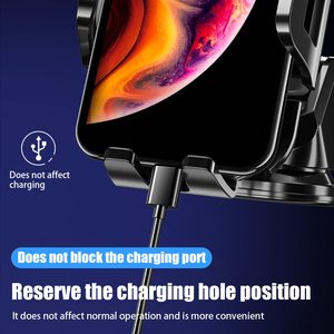 ที่วางโทรศัพท์ใน<span class=keywords><strong>รถ</strong></span>ยนต์แท่นวางโทรศัพท์คาร์บอนไฟเบอร์สำหรับช่องระบายอากาศและแดชบอร์ดแฮนด์ฟรีที่ดูดแขนยาวและคลิประบาย - Product Image 5