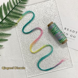 ไหมแว็กซ์แบนยี่ห้อ Yigao ขนาด 0.4 มม. 0.5 มม. ย้อมสีแบบแบ่งส่วน หลายสี สำหรับงานฝีมือ DIY ด้ายถักพิเศษ - Product Image 5