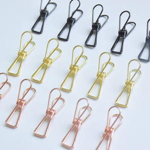 Pinces à linge en acier inoxydable colorées de haute qualité, pinces à linge métalliques or rose et or pour la maison, le bureau et les photos - Product Image 6