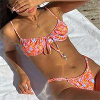 Maillots de bain personnalisés en usine, ensembles de bikini en polyamide durable, maillots de bain pour filles, vêtements de plage OEM 2023