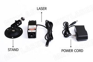 고출력 450nm 초점 조절 가능 12V <span class=keywords><strong>DC</strong></span> 블루 도트 레이저 모듈 (냉각 팬 포함) 100mW~2.5W (어댑터 + 브래킷 포함) - Product Image 6