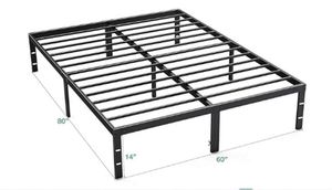 Warehohome Use Iron Durable Heavy-Duty King Size Metal Living Room Bedroom Furniture Platform Hotel Adjustable Framed <b>Bed</b> Frame - Product Image 4