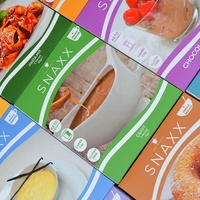 Boîte en papier d'art pliable personnalisée avec des matériaux recyclés pour l'emballage de sushis, de chips, d'aliments pour bébés, d'aliments congelés