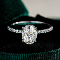 Usine prix de gros Moissanite anneaux pas cher prix Fine Jewelry 925 argent Moissanite bague de mariage géométrique bague en diamant