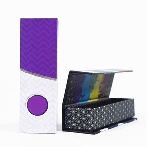 กล่องแม่เหล็กกระดาษแข็งแบบใช้แล้วทิ้ง2G กล่องใส่ปากกาขนาด1ml ใส่โลโก้ตามสั่งสีดำ - Product Image 4