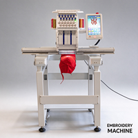 Machine à broder robuste à tête unique pour usage industriel