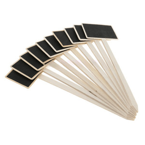 Etichette per Piante in <span class=keywords><strong>Legno</strong></span> Effetto Lavagna con Bastoncini, Marcatori Cancellabili per <span class=keywords><strong>Giardino</strong></span>, Matrimoni e Decorazioni per Feste - Product Image 6
