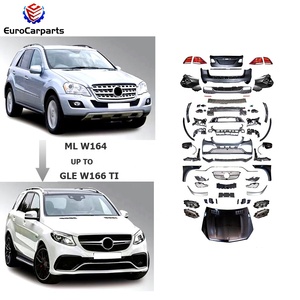 Kit Carrozzeria TI da ML W164 a Nuovo GLE W166 per Mercedes Classe ML W164 Accessori Auto Paraurti Fari Cofano Ricambi Tuning - Product Image 1