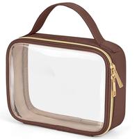Sac de toilette transparent pour femmes, trousse de maquillage, pochette pour soins de la peau, sac organisateur pour voiture