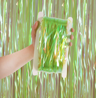 Rideau de pluie transparent pour décoration de fond photo, idéal pour anniversaires, mariages, remises de diplômes, festivals, vacances et événements thématiques