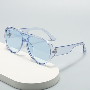 Nuovi Occhiali da Sole Cross-border Pilot UV400 con Lenti Marine a Doppio Ponte, Montatura Grande Retrò di Tendenza, Modello Chance 1962 Ins - Product Image 4