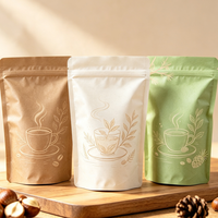 Sachet Doypack en plastique de qualité alimentaire économique pour l'emballage de thé, de café en grains, pour la vente au détail et en gros