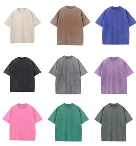 Haute qualité accepter la personnalisation en petits lots vierge 100% coton personnalisation rapide Vintage basique grande taille T-shirts pour hommes - Product Image 2